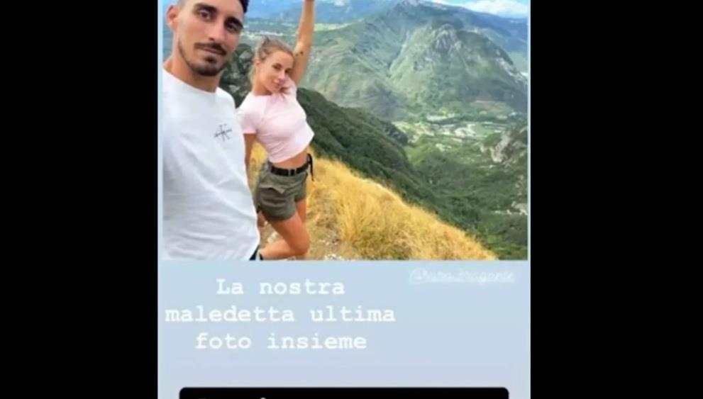 Italiano posa para una selfie con su novia y cae