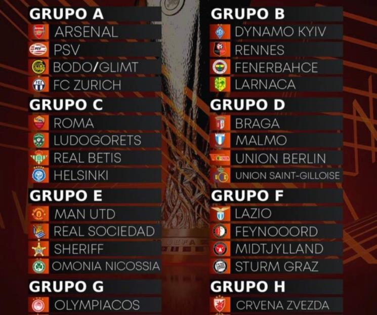 Listos los grupos para Europa League y Conference League