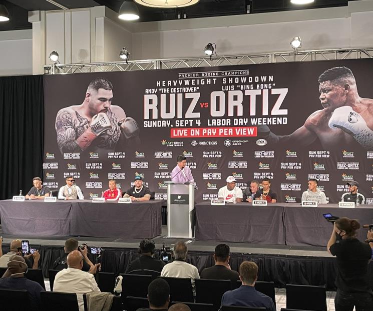 Todo listo para la pelea entre Andy Ruiz y Luis Ortiz