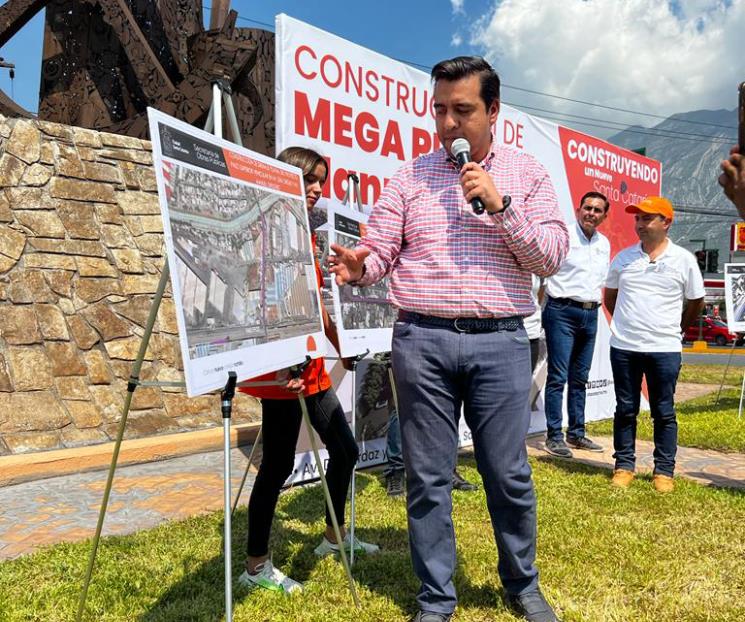 Anuncia Jesús Nava mega obra vial para Santa Catarina