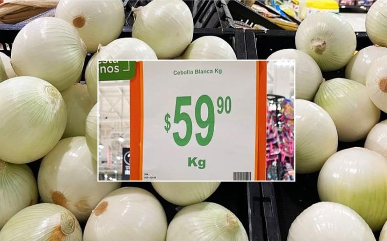 Reportan venta de cebolla a casi 60 pesos el kilo