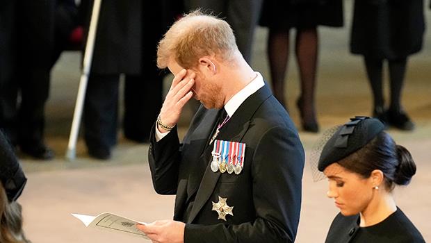 Llora el príncipe Harry durante funeral de la Reina Isabel