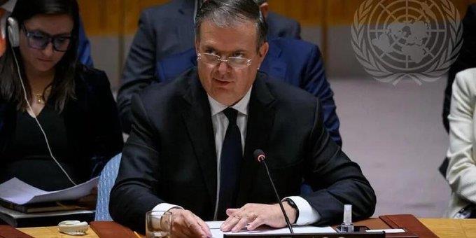 Impulsa Ebrard en la ONU comité para mediar en Ucrania