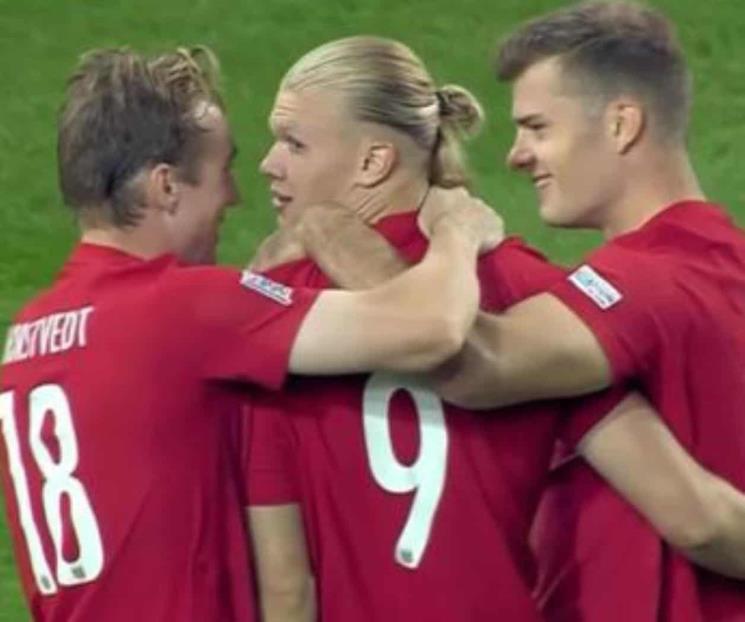 Sigue Haaland marcando goles; ahora lo hace con Noruega