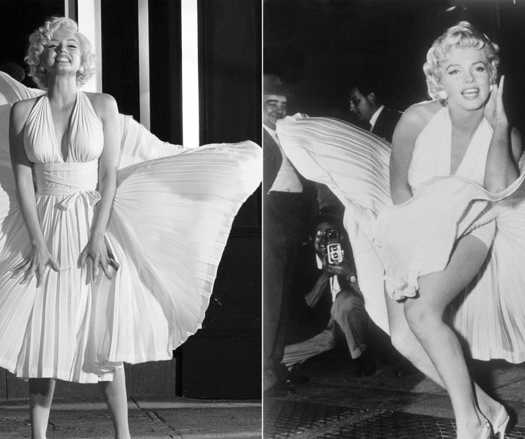 Recrea “Blonde” vestidos emblemáticos de Monroe