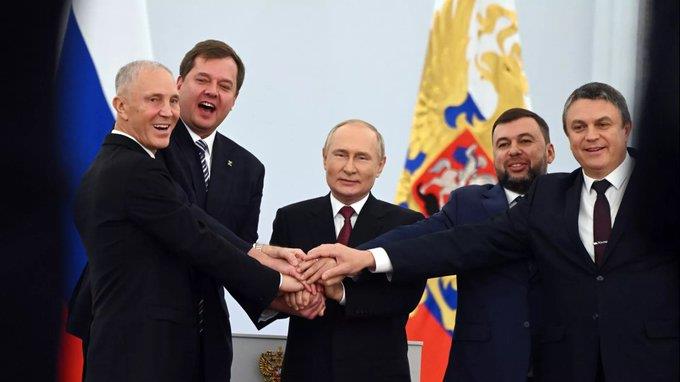 Putin formaliza anexión de 4 regiones ucranianas