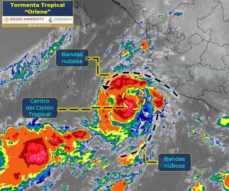 Tormenta tropical Orlene afectará a 5 estados