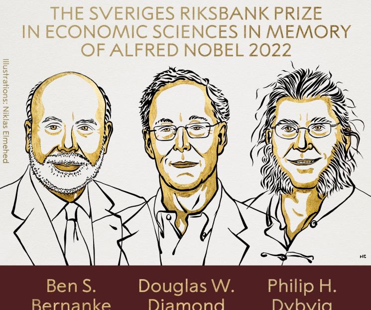 Otorgan Nobel de Economía 2022 a investigación sobre bancos