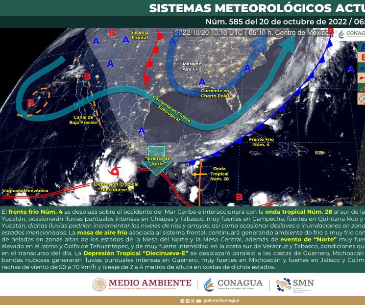 Se forma tormenta tropical Roslyn; afectará a México