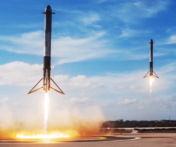El Falcon Heavy consigue un espectacular doble aterrizaje