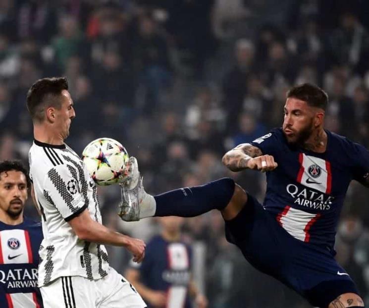 Pierde Juventus con PSG, pero jugarán Europa League