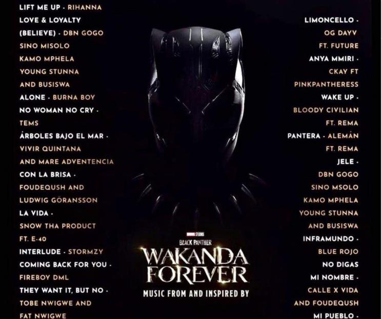 Artistas mexicanos en el soundtrack de Black Panther 2