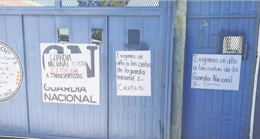 Exigen poner fin a extorsiones de GN en Chiapas