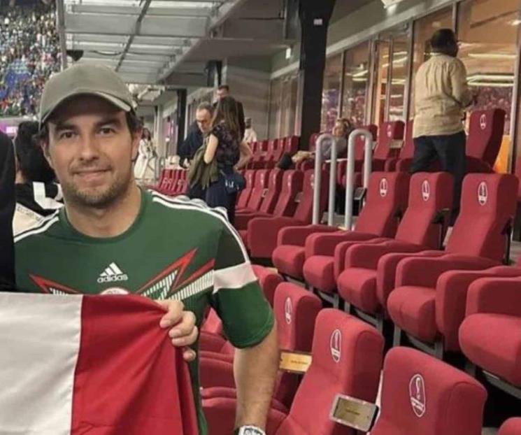 Asiste Checo Pérez a Doha para ver a México