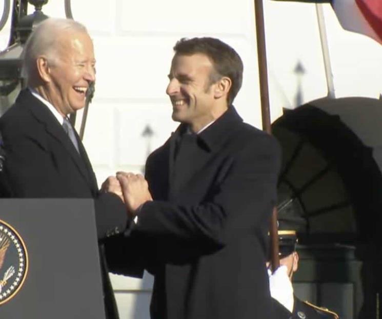Prometen Biden y Macron unidad contra Rusia
