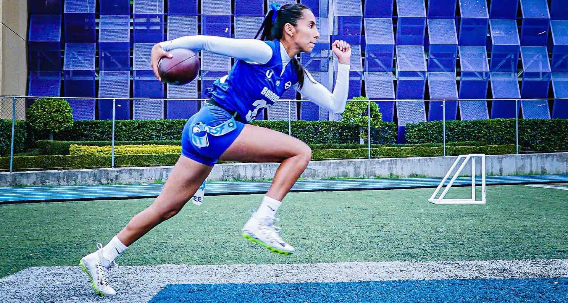 Diana Flores embajadora del flag football para la NFL