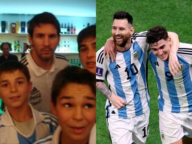 Cumple Julián Álvarez su sueño de jugar con Leo Messi