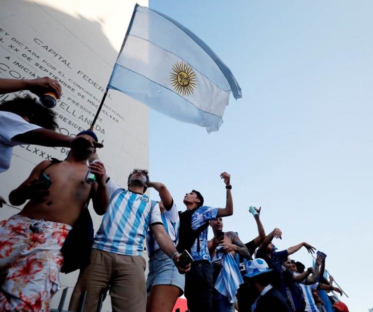Festejan argentinos en Buenos Aires