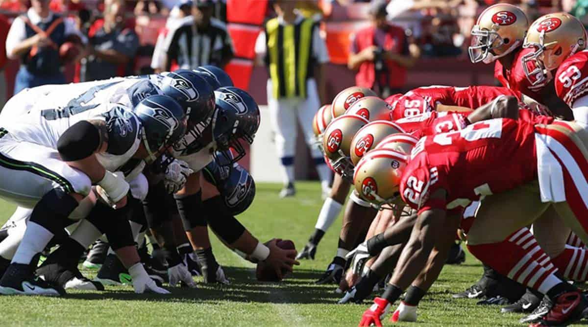 Playoff matchup between Seattle and the 49ers