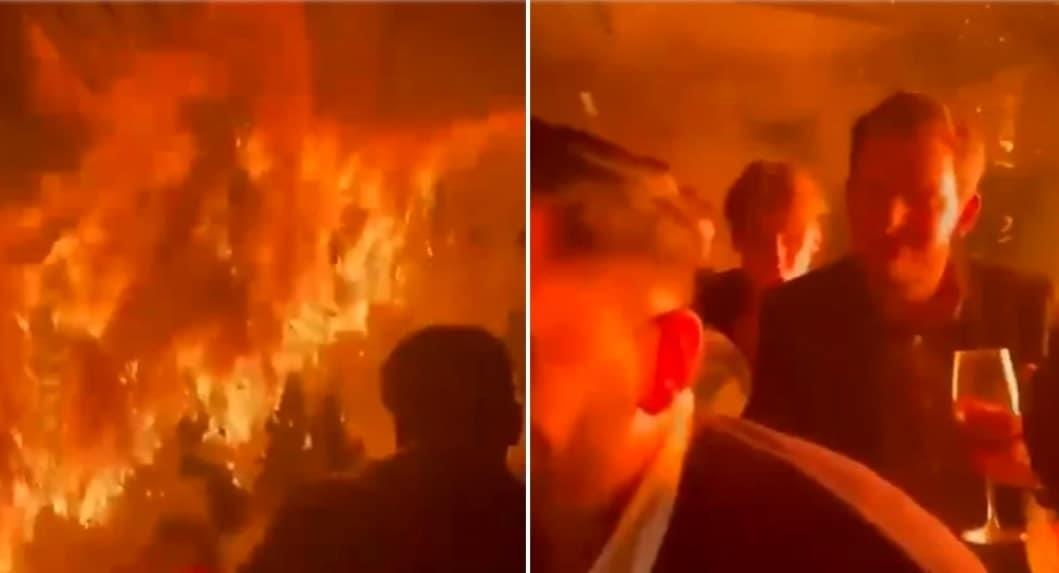 Incendio de árbol de Navidad deja en llamas restaurante