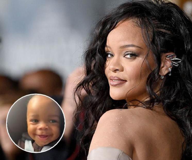 Muestra Rihanna rostro de su hijo en redes
