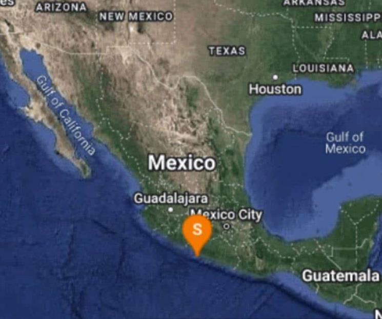 Se registra sismo de magnitud 4.4 en Petatlán, Guerrero
