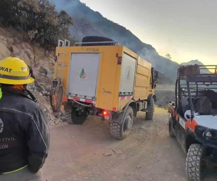 Logran controlar incendio en Sierra de Santiago