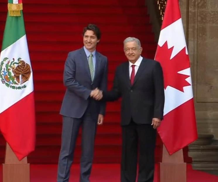 AMLO recibe a Trudeau en PN para reunión bilateral