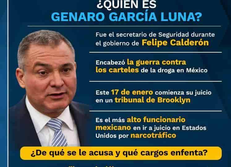 Rechaza García Luna negociación en juicio