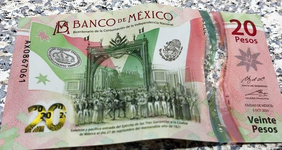 Nuevo billete de 20 pesos será jubilado en 2025