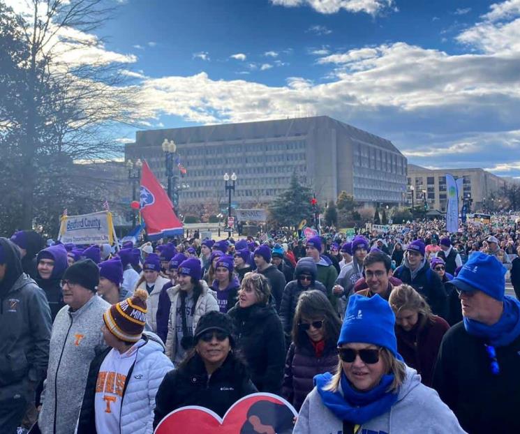 Marchan frente al Capitolio a favor del aborto