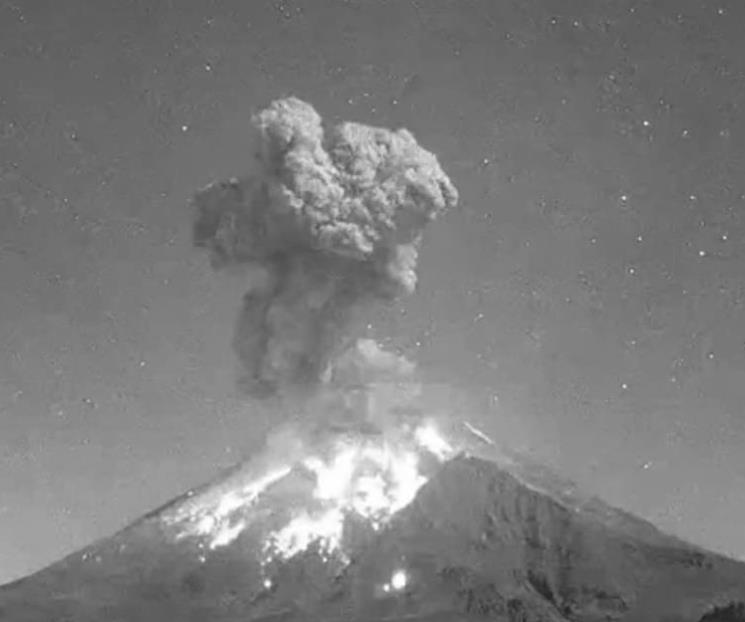 Popocatépetl presenta 2 explosiones