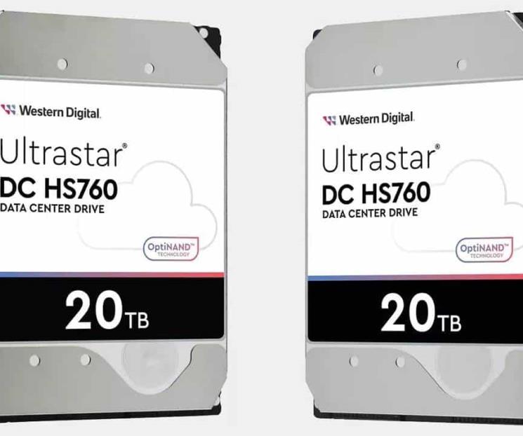 WD lanza HDDs Ultrastar DC HS760 de 20 TB con doble actuador