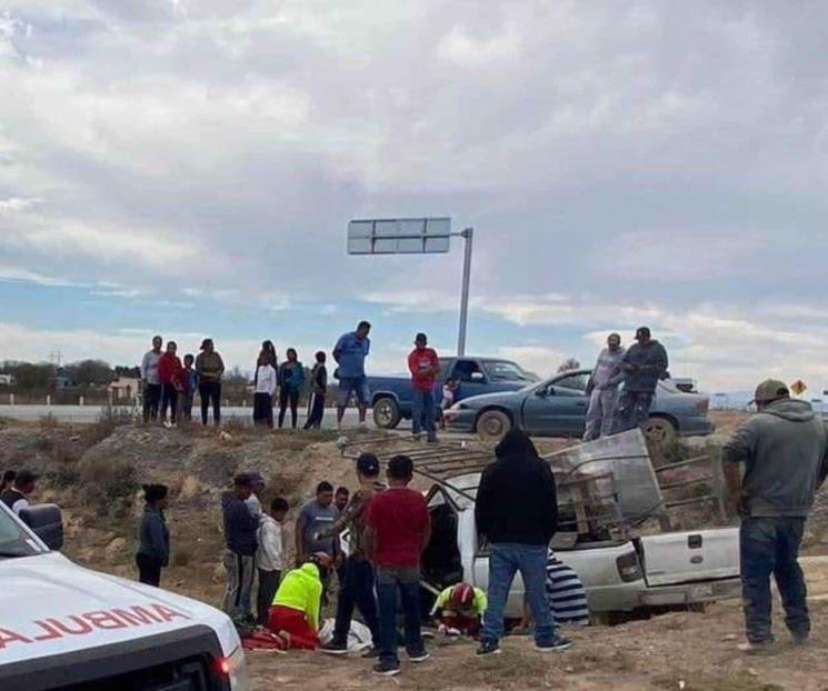 Accidente en Galeana deja un muerto y dos heridos