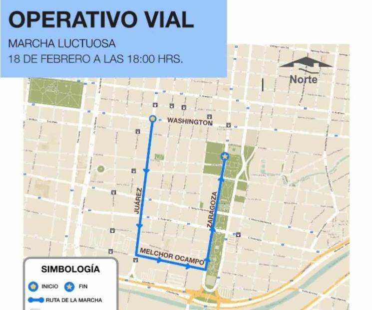 Harán operativo vial por marcha luctuosa en Monterrey