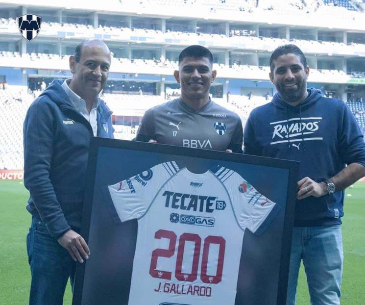 Reconocen a Gallardo por sus 200 juegos