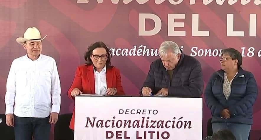 Firman decreto para la nacionalización de litio