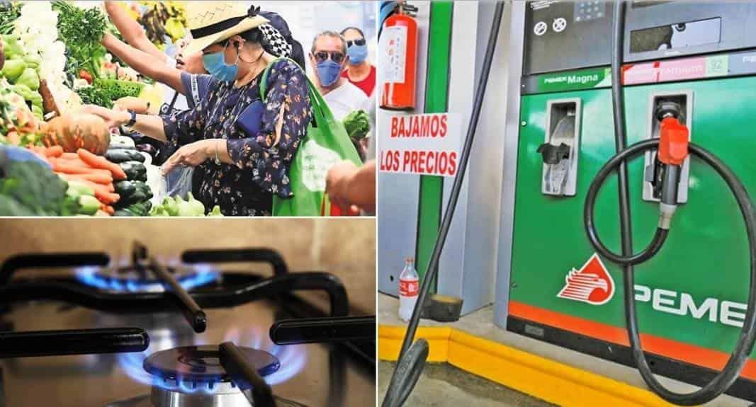 Así van los precios en canasta básica, gasolinas y gas LP