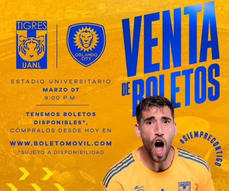 Inicia venta libre de boletos para ida de octavos en Tigres