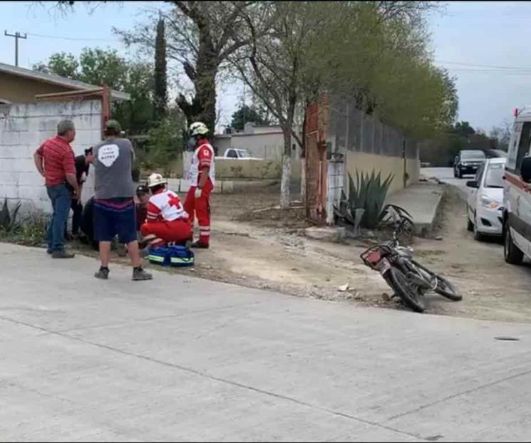 Resulta motociclista herido en choque