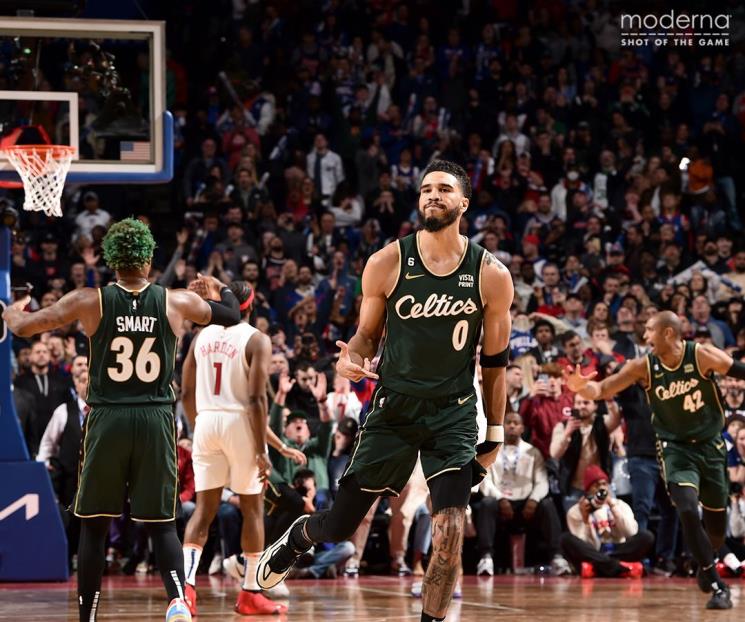 Celtics vence apretadamente a Sixers