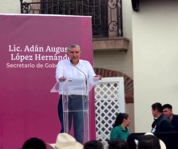 Que digan que van a defender  a García Luna:  Adán Augusto