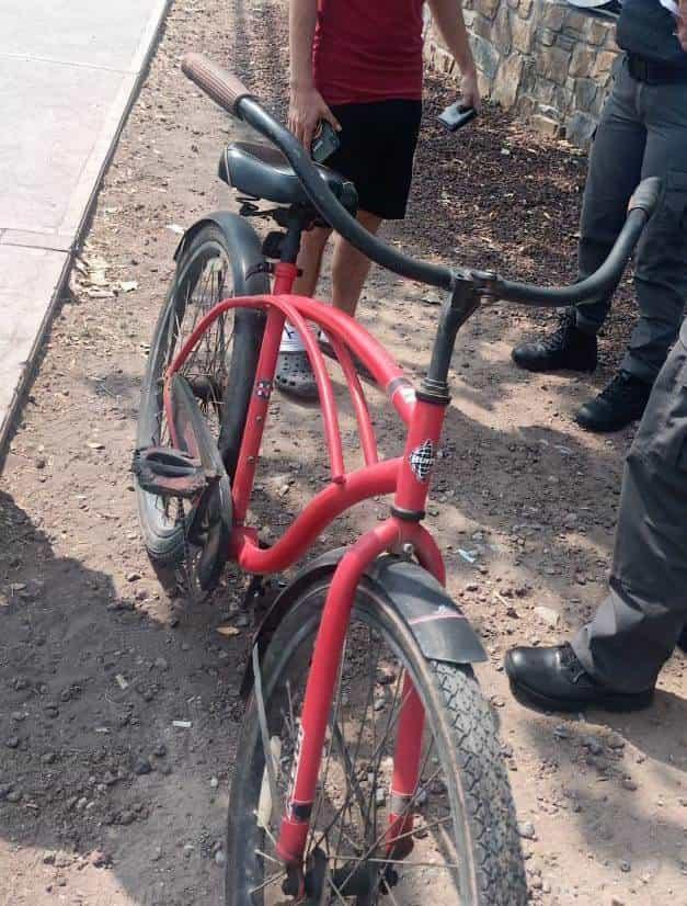 Roba bicicleta y es detenido