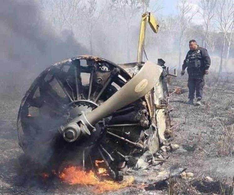Piloto sobrevive a desplome de avioneta en Campeche