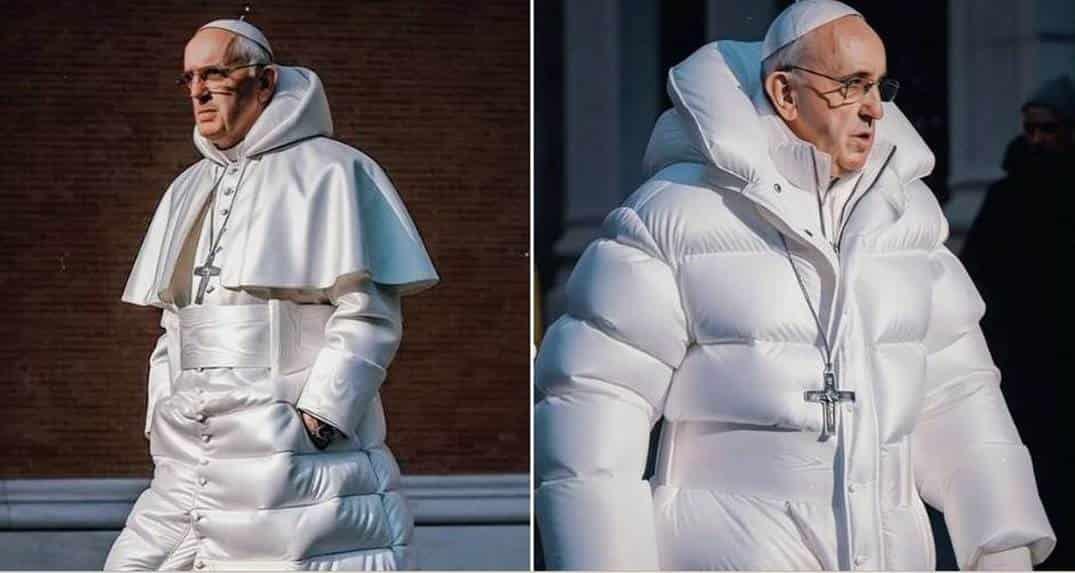 Crean imágenes del papa Francisco con IA y surgen los memes