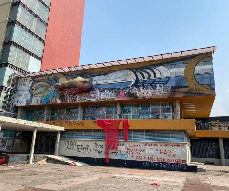 Vandalizan mural de Siqueiros, catalogado Patrimonio Mundial