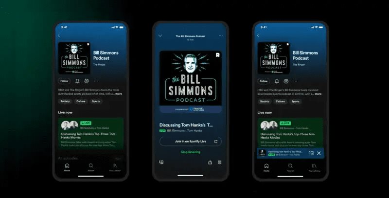 Spotify cierra su app de audio en directo, Spotify Live