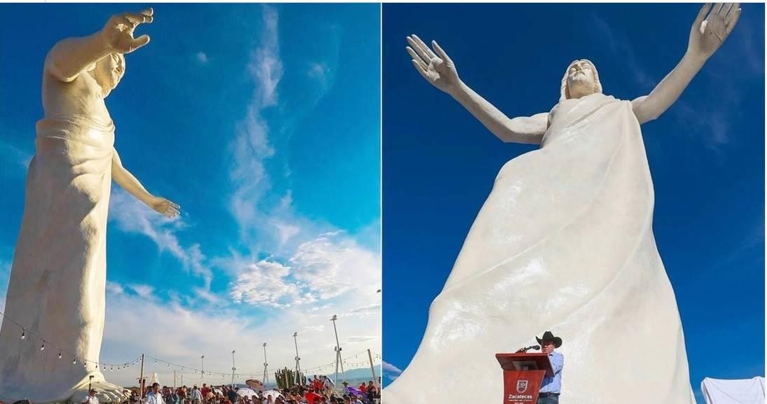 Inauguran Cristo de 33 metros en Zacatecas