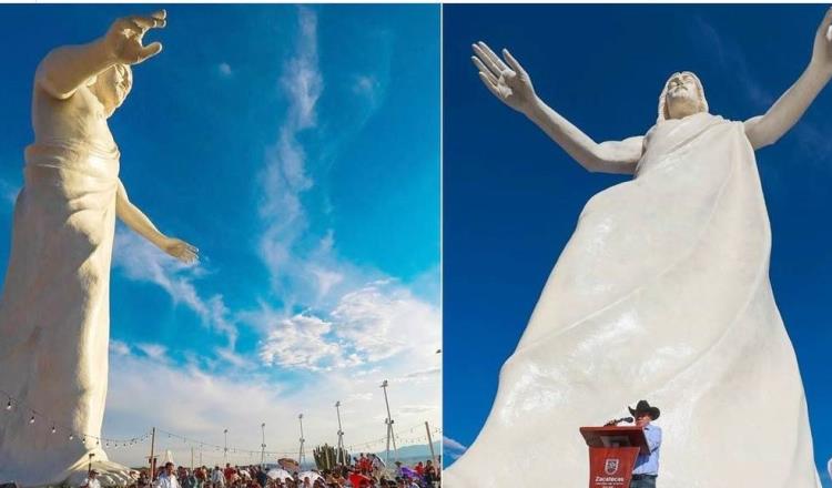 Inauguran Cristo de 33 metros en Zacatecas