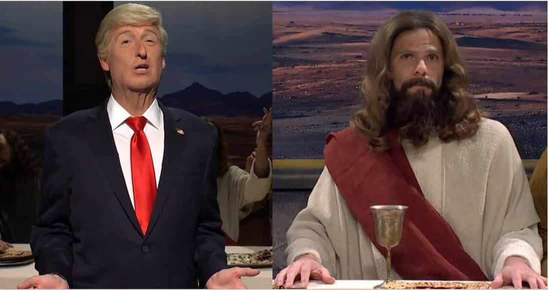 Parodian a Trump por compararse a Jesucristo